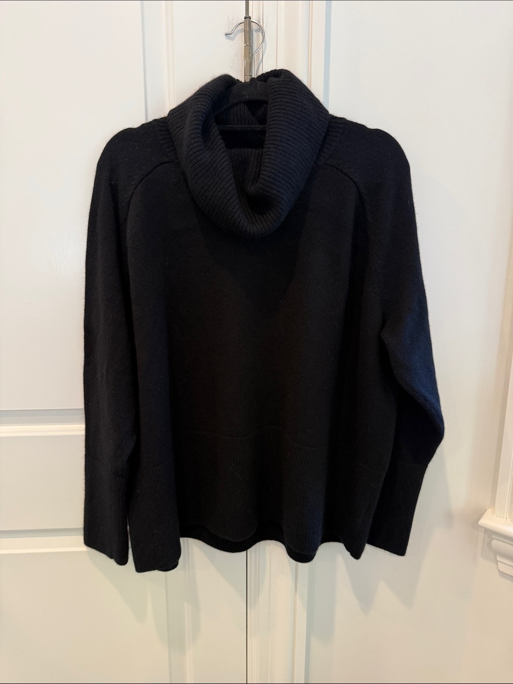 Athleta Black Alpine Turtleneck Wool/Cashmere Sweater Size 1X LIKE NEW